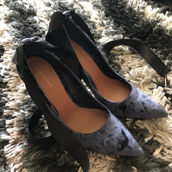 Zara Heels with lace 10cm 37 - Picture 2 of 4